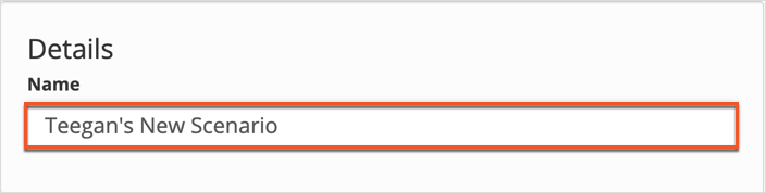 Name field annotated