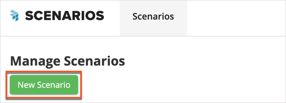 New Scenario button highlighted