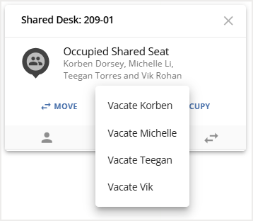 Managing Your Shared Assigned Seats