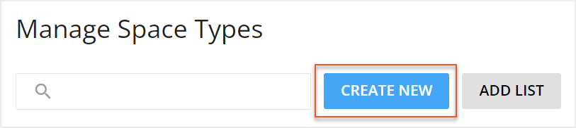 Create New button