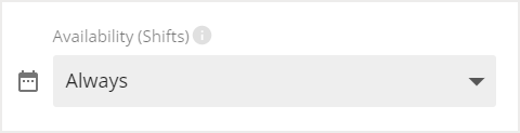Availability field