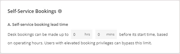 03 - Global Desk Booking Settings - Self Service bookings JUN 2024