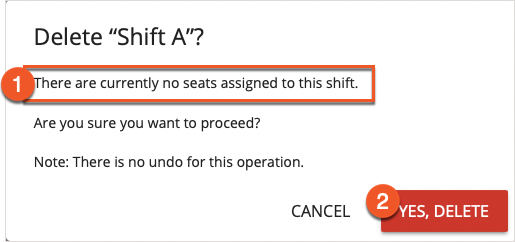 Delete Confirmation Pop-Up