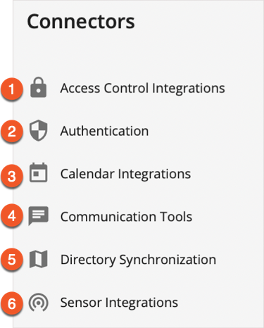 Connectors Menu