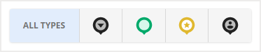 Desk Types filtering tool with All Types button indicated