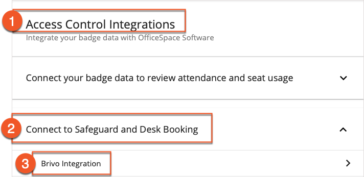 Finding Brivo Integration