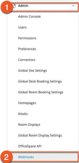 Webhooks Navigation