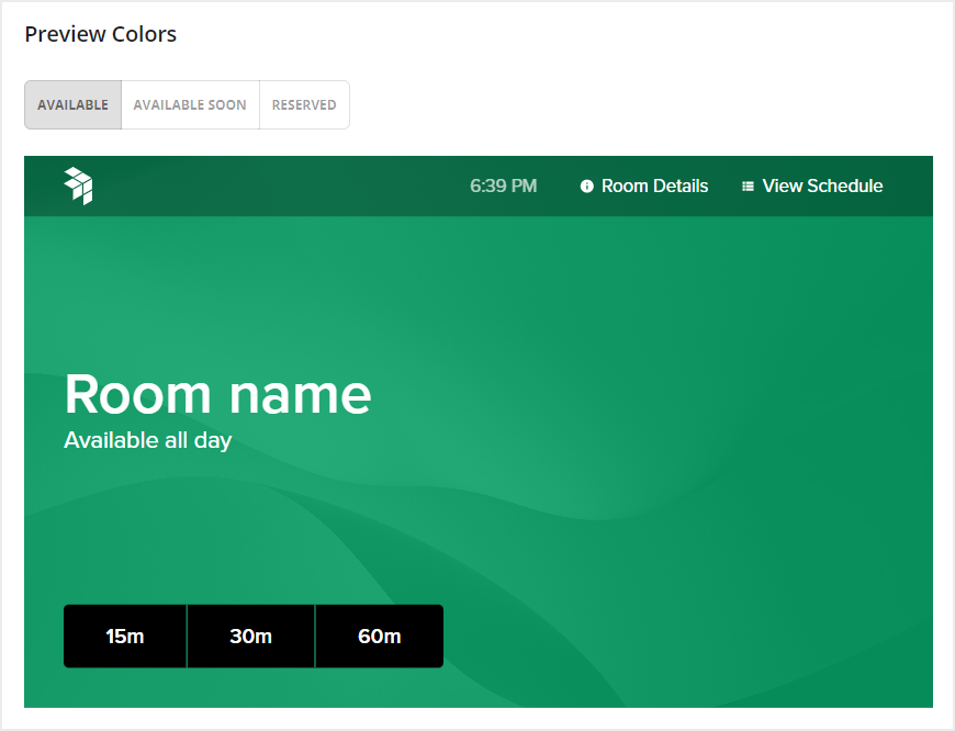 Preview Colors section with preview visible