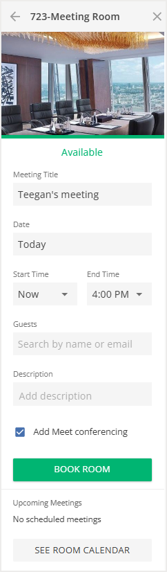 Adding Video Conferencing to Room Bookings