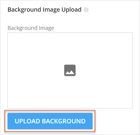 Background Image Upload setting with Upload Background button indicated