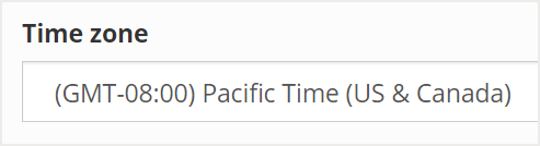 Setting the Time Zone for Request Manager