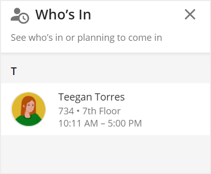 Who's in with visibility disabled