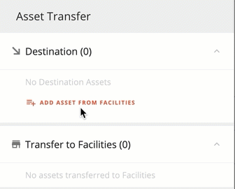 Adding a destination asset