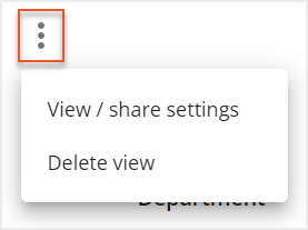 Three dots indicated with drop down list expanded