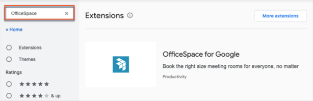 Installing the OfficeSpace for Google Chrome Extension