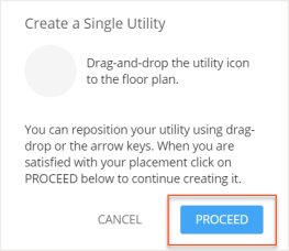 Proceed button indicated under the Create a Single Utility section