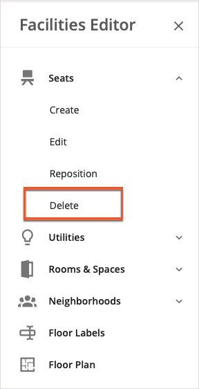 Deleting Seats