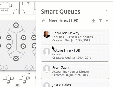 Smart Queue Seating a New Hire