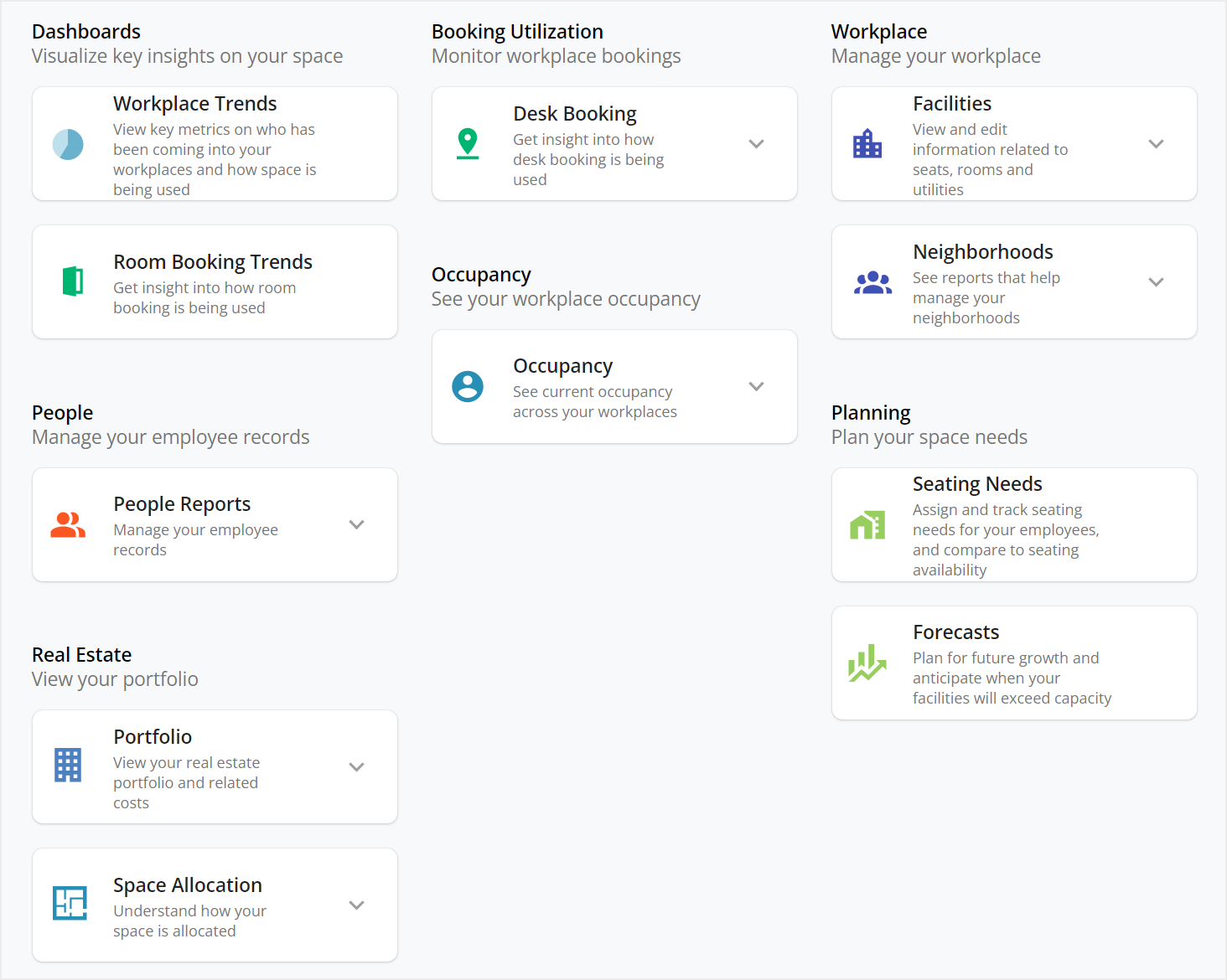 Insights Hub landing page