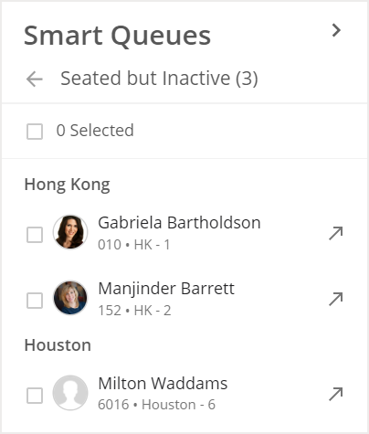 Seated but Inactive Queue