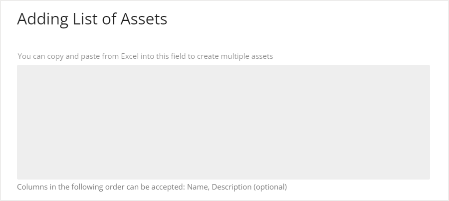 Add list copy and paste field