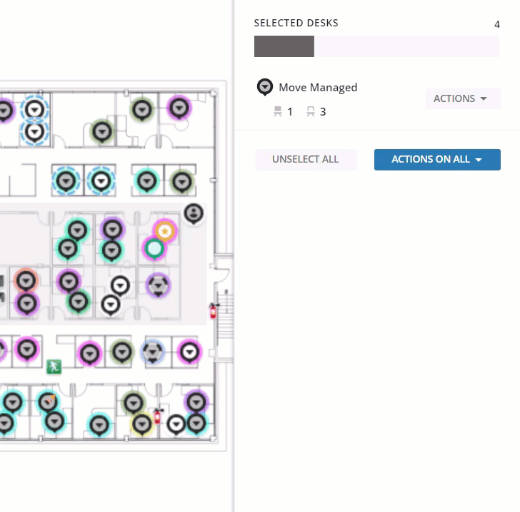 Selecting Actions dropdown and then selecting Assign Assets from the list
