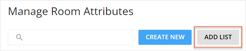 Add List button indicated