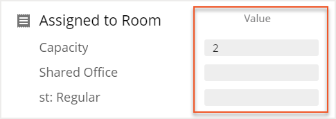 Value field indicated