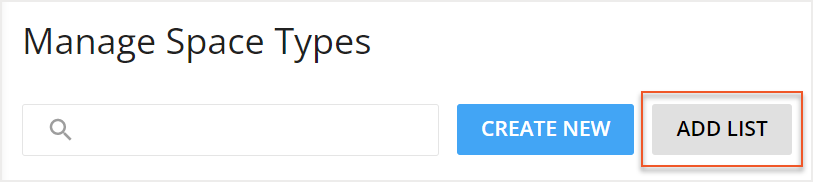 Add List button indicated