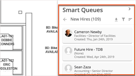 Smart Queues highlighted in Move Manager